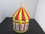 Barnums Animal Carousel Cookie Jar Nabisco Classic Collection. Marked on bottom, the Nabisco Collection Made in China. Circa 1980s. <BR><BR>Height 10 1/2 inch X Diameter at widest point 6 3/4 inch. <B...