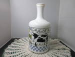 Vintage Milk Jug Bottle Aron Wood 1982 Made in Italy for Provender, Mt. Vernon, N.Y. Signed Aron Wood 1982. <BR><BR>Nice whimsical pattern. The top border features Pear alternating with stacking cups ...