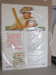 Kellogg's Toasted Corn Flakes Advertising marked W.K. Kellogg, 1919. It has a cute picture of a boy holding his bat ready for the ball. It is in wonderful condition and is 14 1/2 inches high and 10 3/...