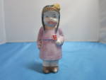 Frozen Charlotte Penny Doll Japan Indian Girl Figurine. Height 3 inch. Made of Bisque. In very good condition No Chips No Cracks. Does have paint wear on top of head and one shoe. Also has some black ...