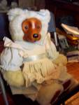Raikes Bear Emily Home Sweet Home Collection Model 17013. She is all original with her tags marked 1988 from Robert Raikes The Home Sweet Home Collection. <BR><BR>She is a 22 inch tall bear dressed in...