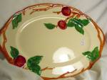 Franciscan China Apple Patter Platter marked hand decorated and made in U.S.A. There is chip on the rim but no crazing. View all pictures. It is 13 3/4 inches long and 10 inches wide. A wonderful, big...