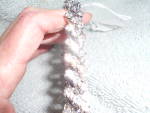 Crystal Rhinestone Expandable Bracelet marked Made in Japan. Bling Sparkling Beautiful. This beauty is made with 32 expandable bars with three clear stones on each bar. It is 1/2 inch across with a si...