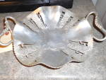 Thames Co Japan Aluminum Bread Tray Basket very nice Aluminum double handled fruit or bread basket marked Thames, made in Japan. It has lovely cut floral patterns. It is 2 1/4 inches high and 11 1/4 i...