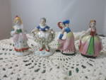 Occupied Japan Colonial Ladies Miniature Figurine Choice listing you get choice as noted 1 to 4 below.. They are wonderful miniature figurines marked Made in Occupied Japan. They are from circa 1945 t...