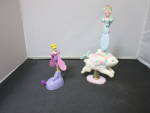 Sky Dancer Fairy with Bunny Flyer Base and a second Fairy with a Horse Flyer Base. These are lovely when you press the flyer base levers their wings fan as they spin around. They are in excellent work...