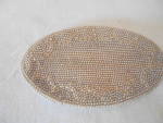 Reina Japan Pearl Beaded Clutch Evening bag. Lovely beaded design marked Reina made in Japan. It is in a nice oval shape with a zippered top and satiny lining with one small stain inside. With all the...
