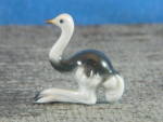 Bone China Japan Miniature Ostrich, unmarked. Excellent condition, 1 5/8" high. 