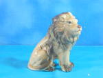 1980s Bone China Sitting Lion, 3 1/2" high, excellent condition. 