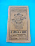 Offered is a nice early Advertisment Leather Bill Fold of businesses/entertainment from the Youngstown, Ohio area.  Include A.Jonas & Sons Jewelers and Diamond Merchants 122 W. Federal St., Drink Geo....