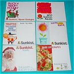 Lot consisting of (6) Different Sunkist Advertisment Posters from the very early 1970's.  Some are dated 1970/71.  For the most part Posters are in good condition.  Some slight corner wear as would ex...