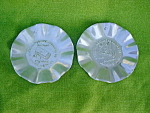Neat pair of of Advertisement Trays for Wheeling Machine Products Co., Wheeling, W.Va.  I'm guessing these Aluminum/Tin Trays are from the 1940's era.  Probably designed as Ashtrays but could be used ...