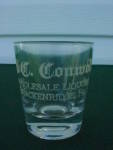 Advertisement Shot Glass for S.C. Conwell Wholesale Liquors Brackenridge, Pa.  Excellent condition.  Would make a fine addition to one's Shot Glass collection.  Buyer to pay shipping & insurance.  Ple...