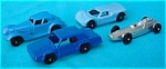 Lot consisting of (4) Different early Tootsie Toy Vehicles. They include a 1939 Mercedes, 1967 T-Bird, Ford G.T. and a Race Car.  All Vehicles are in excellent condition showing minimal wear.  Would m...