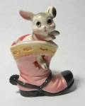 VINTAGE 1960`S RABBIT IN A BOOT FIGURINE # 113 JAPAN. THIS CUTE LITTLE VINTAGE FIGURE SHOWS THE RABBIT POKING HIS FOOT THRU THE SIDE OF THE BOOT. # 113 ON THE BOTTOM OF THE BOOT. EXCELLENT CONDITION. ...