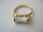 VINTAGE SARAH COVENTRY RING SIZE 7 ADJUSTABLE BAND TO MAKE LARGER. GOOD TONE WHITE MILK GLASS LIKE RESIN. GOOD CONDITION. ADD $5.00 SHIPPED IN THE USA. REF:111957