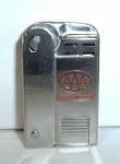 Nice old Regens Advertising lighter for AAA National Award. Good condition. Nice spark. Little fine scratches. Tiny ding on top. Pat. 1896140. $5.00 Shipped in the USA