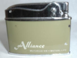 Penguin Advertising Lighter for Alliance Mutuelle-vie. Mutual Life. Nice spark. Has paint chips off of Adv.  PLEASE ADD $4.00 FOR SHIPPING IN THE U.S.A.