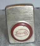 MADE IN THE U.S.A. ADVERTISING SEECO. NICE SPARK. FINISH WEAR, FINE SCRATCHES.