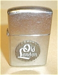 OLD LONDON LIGHTER.IDEALINE JAPAN. NICR SPARK. FINE SCRATCHES. ADD $5.00 FOR SHIPPING IN THE U.S.A.