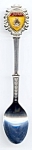 'Japan' nickel silver collectible souvenir spoon measuring approximately 4 3/4 inches long by 7/8 inches wide, in excellent condition, and with an enameled Buddha at the top of the spoon. It is a well...