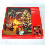 This 500 piece jigsaw puzzle from 1985 is one of only two double sided puzzles ever made by Springbok. Titled A Cozy Christmas, side one depicts a decorated Christmas tree near a roaring fireplace wit...