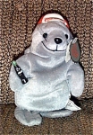 At approximately 7 inches in size, the Coca Cola Gray Seal bean bag plush is wearing a backwards red and white baseball hat with Coca Cola Logo, and he is holding a bottle of Coca Cola. This is Coca C...