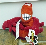 Disney 8 inch Sebastian red water creature mini bean bag plush is from the Little Mermaid. He has a giant toothy smile, and was sold from around 1996-1997. Sebastian has a single set of seams on his u...