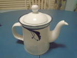 Dansk Flora Bayberry Coffee Pot Japan MINT. This holds 5 cups and is 6 1/8 in. high. It is in MINT CONDITION. Looks brand new. 