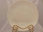 Mikasa Kendall White Bone China Dinner Plate(s). 11 1/8 in. diameter. These are beautiful ridged bone china plates. I don't know where they were made or even when. You can see on the picture of the ba...