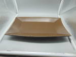 Southern Living Mario Batali Italian Stitch Large Platter 15 in. A chocolate brown color with a beige stitch around the edges.  15 x 8.5 in. MINT. This is heavy, very hard to find, and a wonderful pie...