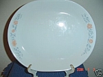 12 in. x 8 in. oval platters from Corelle in a patttern called Apricot Grove. 