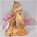 Double Jay Bird Figurine, 3 5/8" high, excellent condition.