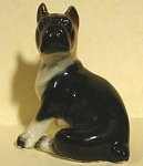 1950s/1960s Sitting Boxer Dog, 2 1/2" high, unmarked, excellent condition. 
