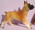 1950s/1960s Boxer Dog, 3 3/4" high, clover mark Japan, excellent condition.