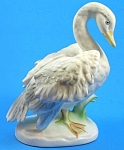 Norcrest 1960s Ceramic Goose, 5 5/8" high.  Pinhead chip on grass, chipped of feather tip near body, otherwise excellent condition. 