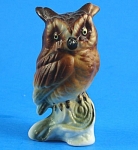Miniature Bone China Owl, 2 1/16" high, excellent condition. 