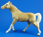 1950s Clover Japan Ceramic Walking Palomino Horse, 6" high, excellent connection. 