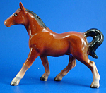 Shafford Japan Ceramic Small Bay Horse, 3 5/8" high, excellent condition. 