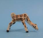 Grazing Baby Giraffe Bone China Unmarked 1 1/8" high 