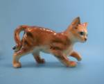 Orange Tabby Walking  1821 Excellent Condition 3 1/4" high 