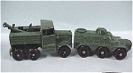 Matchbox MB54 Saracen Personnel Carrier, couple light edge chips.  MB64 Scammell Breakdown Truck, light edge chips, hook missing, but, pin to hold it on is there.