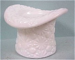 Milk Glass Top Hat Trinket or Match Holder, 2 1/2" high x 4 1/2" across, excellent condition.