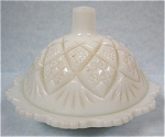 Westmoreland Glass Miniature Child's Covered Butter Dish, 2 3/8" high, excellent condition.  