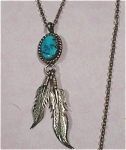 Southwest Style Necklace, 19 1/2" long with a 2" drop, excellent condition. 