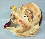 Old Man's Head Ashtray, "smoker", has open nostrils for the smoke to escape.  2 7/8" high, matte finish, excellent condition. The mold is marked "Occupied Japan", but, the ash...