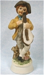 1940s/1950s Japan Ceramic Colonial Boy with Lute, 5 1/8" high.  Unmarked, excellent condition. 