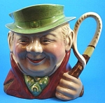 Large Beswick Tony Weller Toby Jug, #281, 6 7/8" high.  Light sparse glaze craze, otherwise excellent condition. 