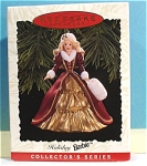 Hallmark Ornament Holiday Barbie, 1995.  Mint in box, box has light price sticker damage. 