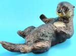 Japan Ceramic Otter, 3 1/4" high x 6 1/2" long, excellent condition. 